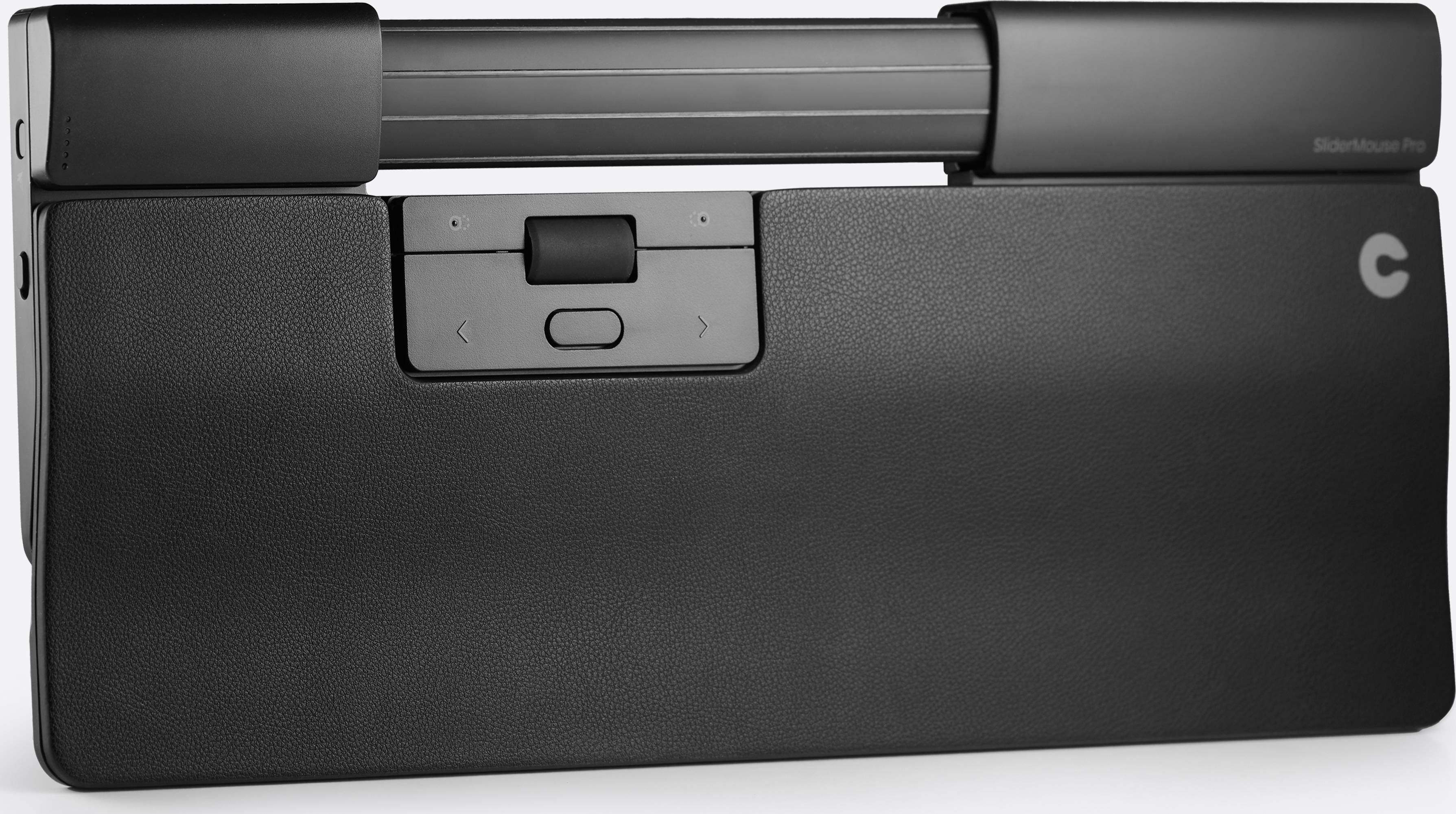 Osłona prywatności ekranu 'BeamNox Pro' w kolorze czarnym, rozłożona. W lewym górnym rogu znajduje się suwak do regulacji.