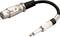Kabel audio z wtykiem XLR po jednej stronie i wtykiem jack 6,3 mm po drugiej stronie, stosowane do łączenia urządzeń audio.