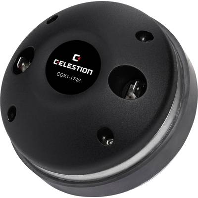 Okrągły czarny element głośnikowy z napisem 'CELESTION CDX1-1742'.