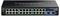 Przemysłowy switch Gigabit PoE+ z 24 portami Ethernet i 2 portami SFP, nazwa marki na górze, przeznaczony do infrastruktury sieciowej.