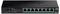 8-portowy przełącznik Gigabit Ethernet w czarnej obudowie, rozpoznawalny po napisie 'TRENDnet'. Po lewej stronie znajduje się włącznik zasilania oraz diody statusowe.