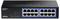 Przełącznik Gigabit TEG-S17D z 16 portami Ethernet, w czarnej obudowie. Oznaczenia: zasilanie, wskaźniki LAN dla każdego portu.