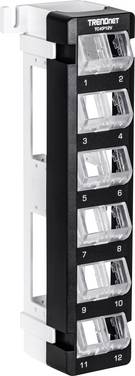 TrendNet TC-KP12V  Patchpanel    czarny Niezamontowany