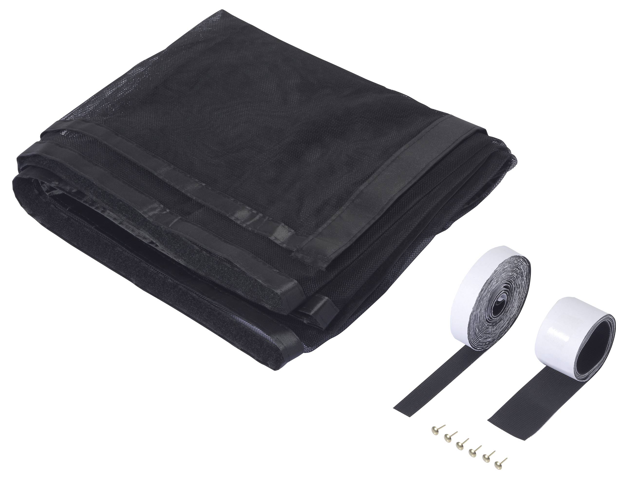 Москітна сітка Renkforce RF-IS-700 RF-6683266 для дверей (Д x Ш) 210 см x 90 см чорна 1 шт.