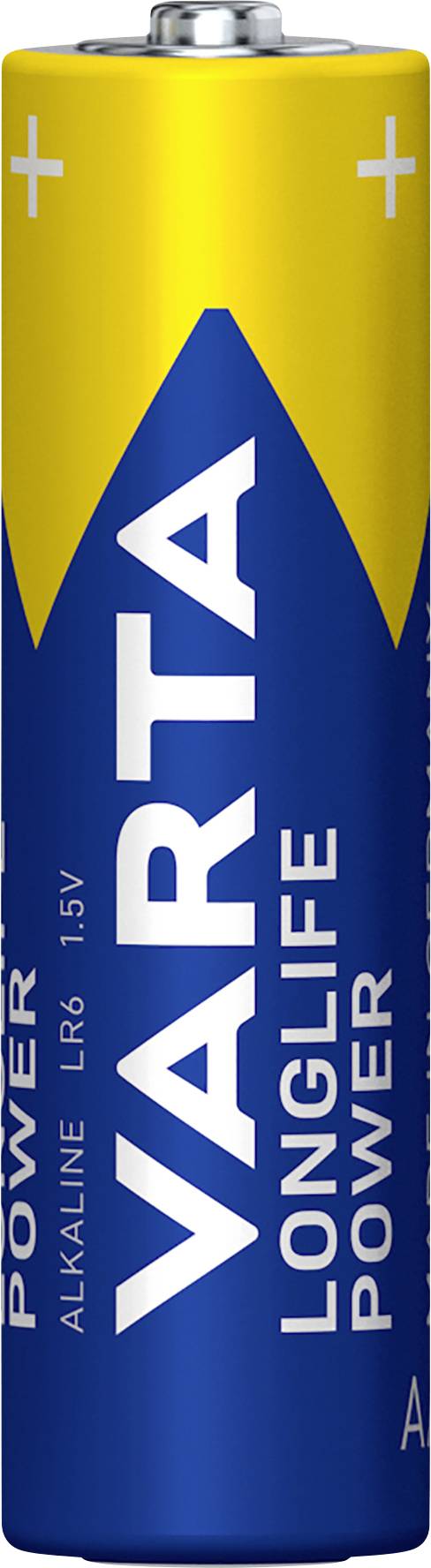 Батарейки Varta Longlife Power типу AA 04906121354, 1,5 В, лужно-марганцеві, 4 шт.