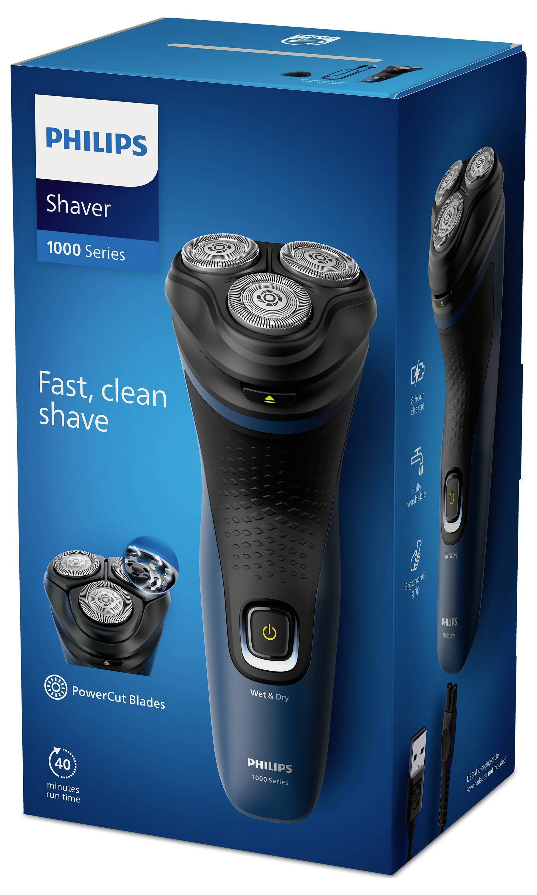 Philips Bodycare S1151/00 S1151/00 Роторна бритва Чорно-синя