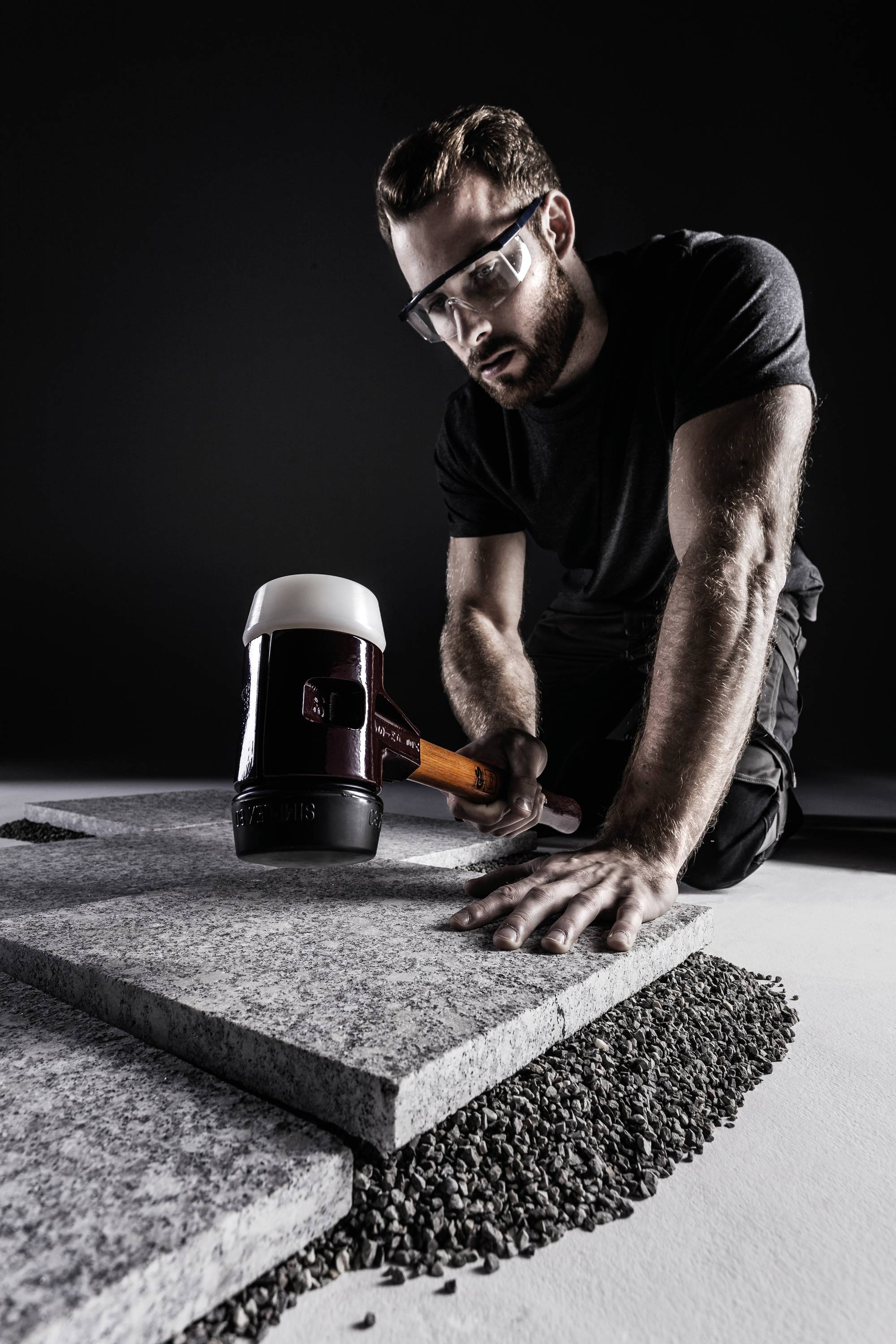 Гумовий молоток (м'який) Halder SIMPLEX 3027.060 ергономічна ручка, середньої твердості 1510 г 405 мм 1 шт.