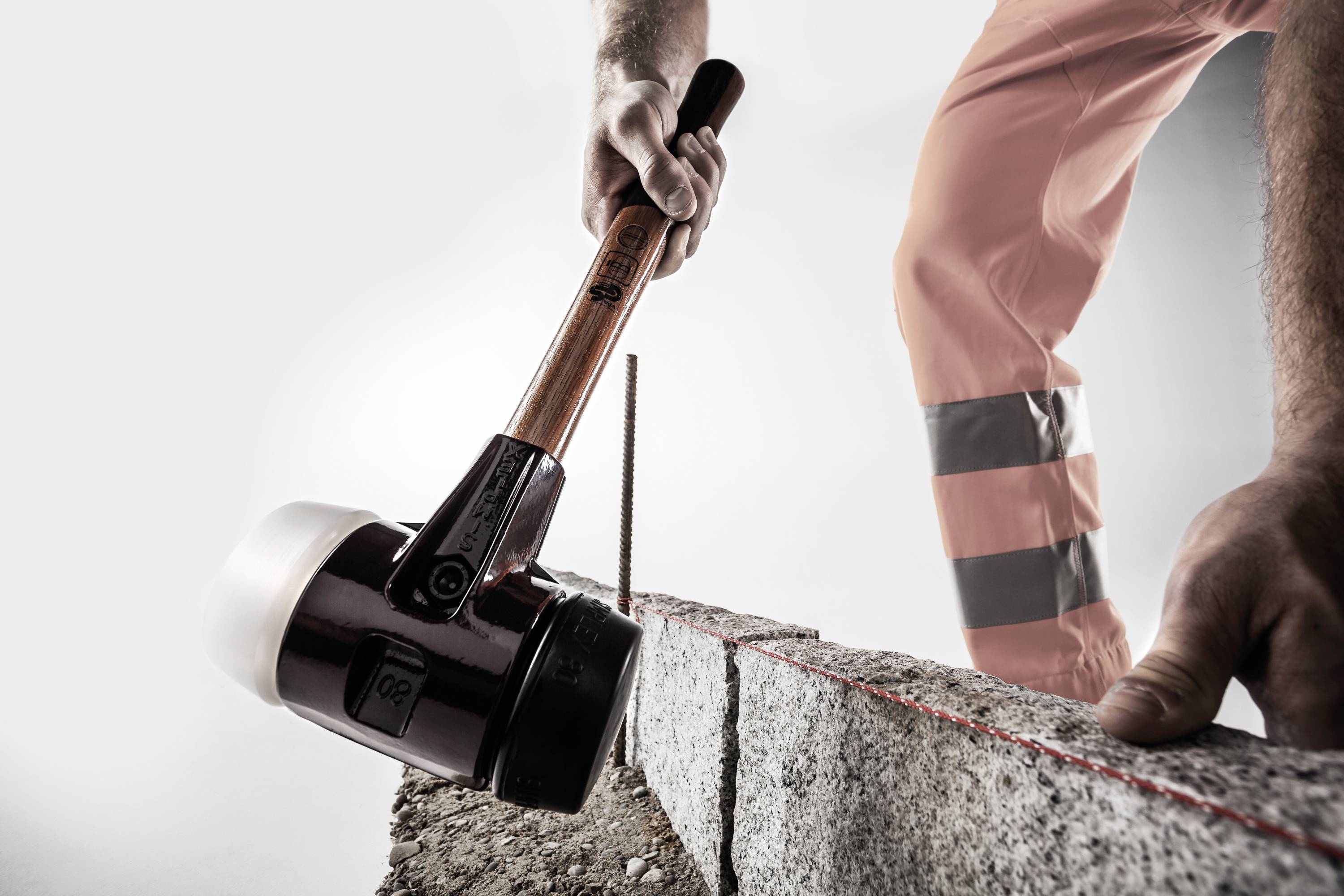 Гумовий молоток (м'який) Halder SIMPLEX 3027.080 ергономічна ручка, середньої твердості 2770 г 490 мм 1 шт.