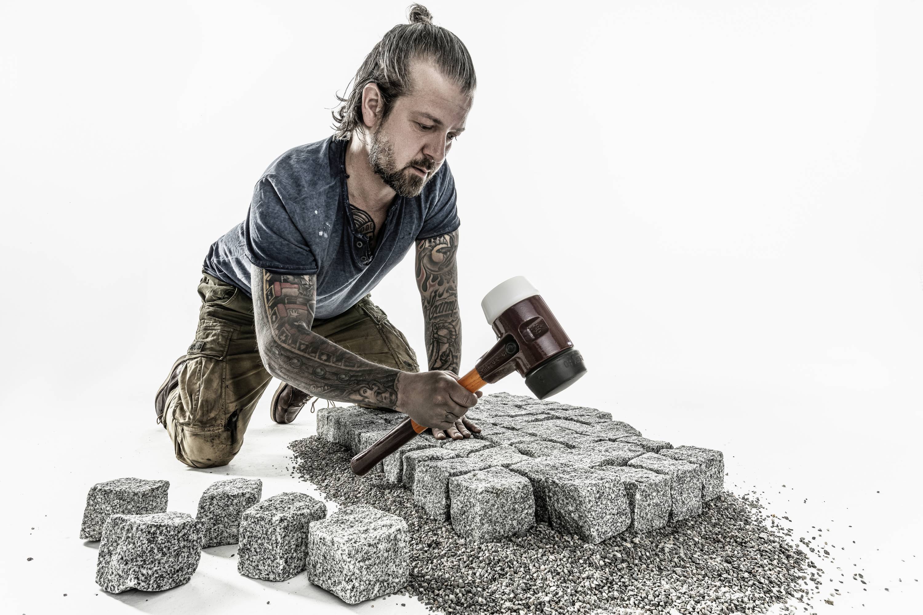 Гумовий молоток (м'який) Halder SIMPLEX 3027.080 ергономічна ручка, середньої твердості 2770 г 490 мм 1 шт.