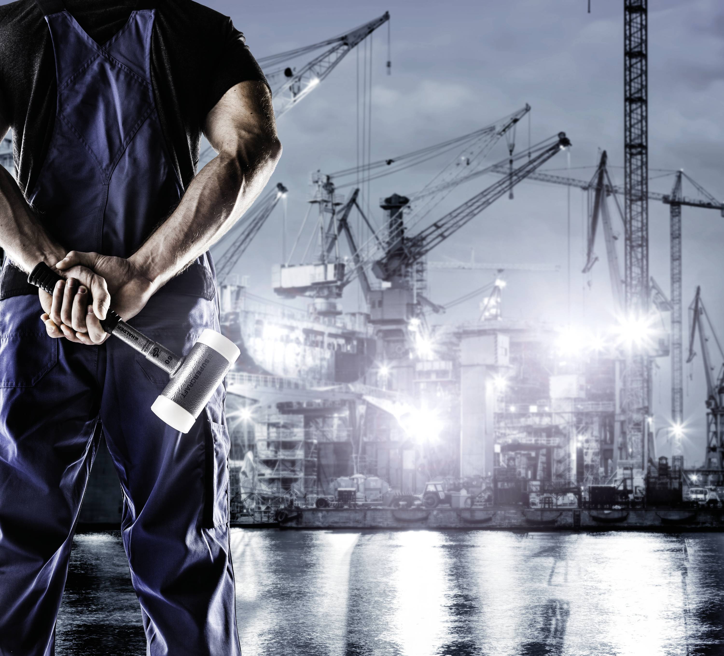 Гумовий молоток (м'який) Halder SUPERCRAFT 3377.050 ергономічна ручка, твердий 1150 г 315 мм 1 шт.