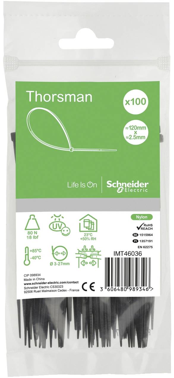 Schneider Electric IMT46404 Opaska kablowa 100 szt.-2