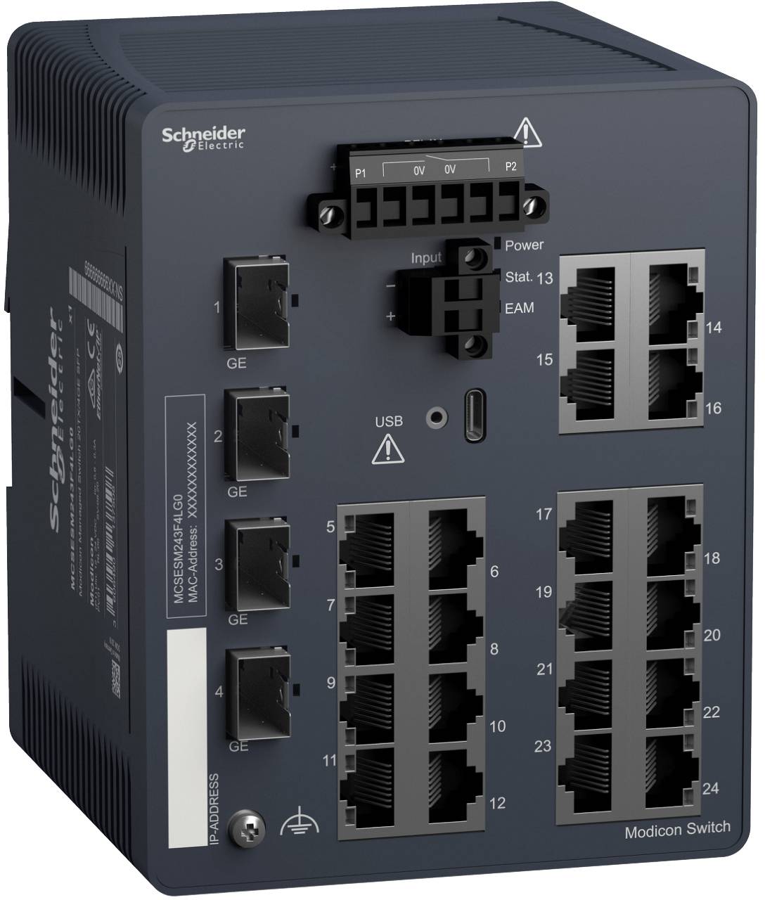 Schneider Electric MCSESM243F4LG0 MCSESM243F4LG0 Switch sieciowy 1000 MBit/s-2
