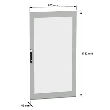 Schneider Electric NSYSFND1810T Szklane drzwi 1 szt.-2