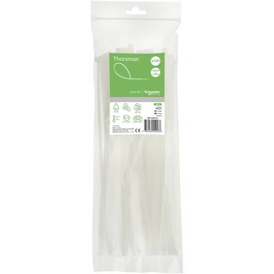 Schneider Electric IMT46419 Opaska kablowa 300 mm 4.8 mm przejrzysty z zamkiem zatrzaskowym 100 szt.-3