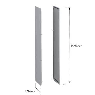 Schneider Electric NSY2SPN165 Panele boczne, montaż zewnętrzny, PanelSeT SFN, do szaf elektrycznych wys. 1600 x gł. 500 -4
