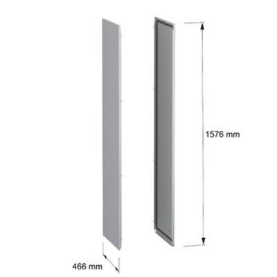 Schneider Electric NSY2SPN165 Panele boczne, montaż zewnętrzny, PanelSeT SFN, do szaf elektrycznych wys. 1600 x gł. 500 -4