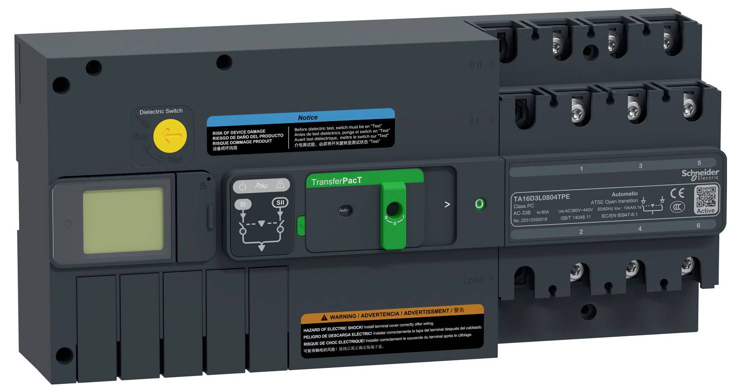 Jednostka sterująca przełączaniem zasilania Schneider Electric TA16D3L0804TPE Maksymalne napięcie przełączania: 400 V/AC-1