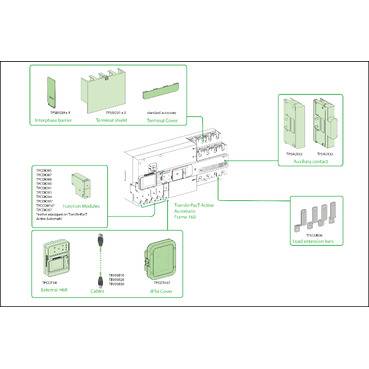Jednostka sterująca przełączaniem zasilania Schneider Electric TA16D3L0804TPE Maksymalne napięcie przełączania: 400 V/AC-3
