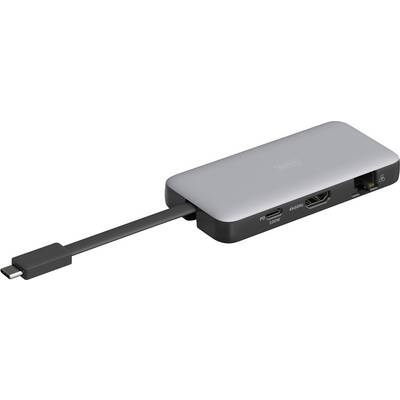 Wieloportowy hub USB-C z portami: USB-C, HDMI, USB.