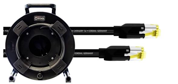 Кабель LAN Cordial 15567, 1 шт., RJ45, CAT 5e, SF/UTP, 50,00 м, чорний