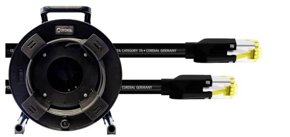 Мережевий кабель Cordial 15585, 1 шт., RJ45, CAT 7a, S/FTP, 50.00 м, чорний