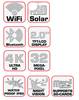 'WiFi, Solar, Bluetooth, Wyświetlacz TFT-LCD 2,0