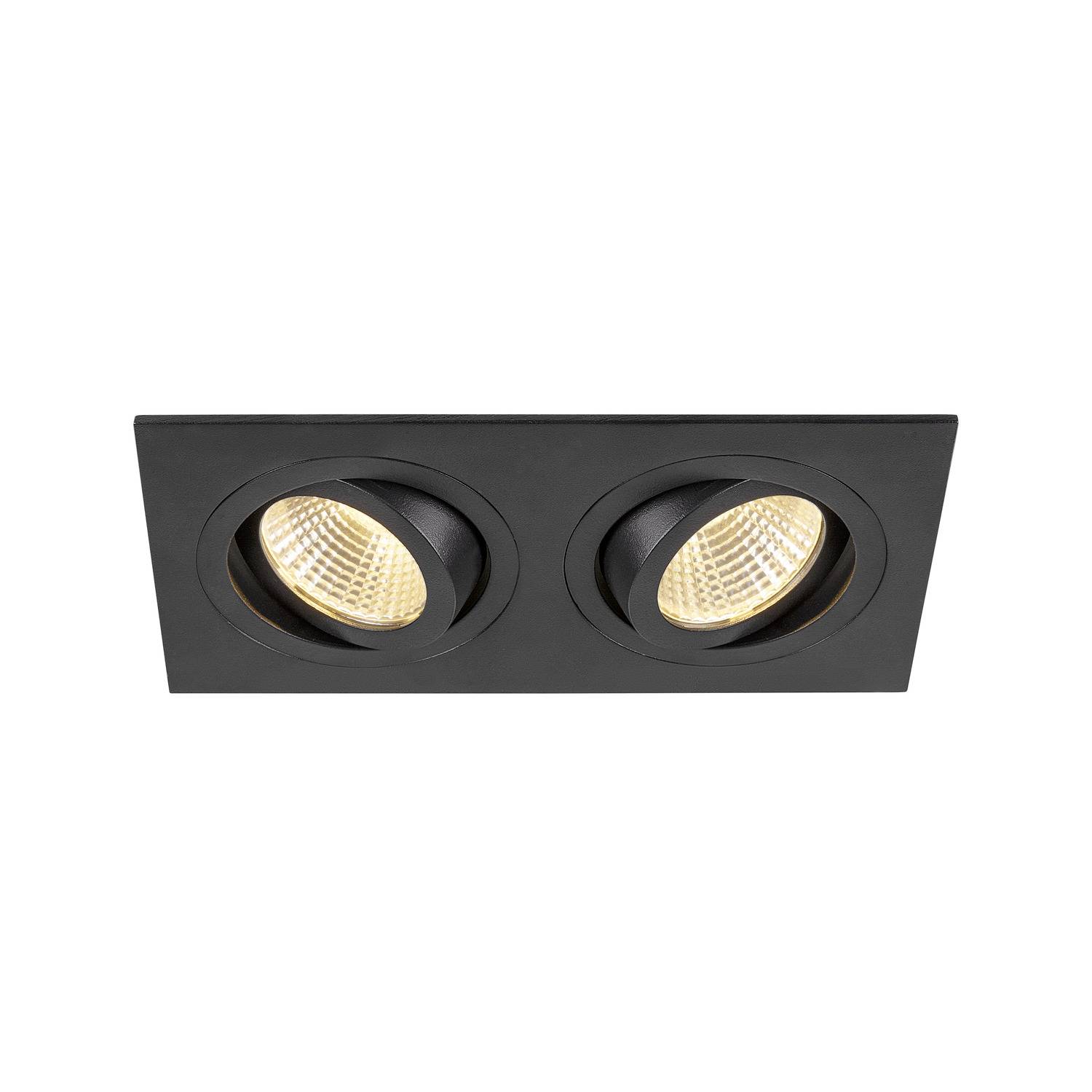 SLV 1008514 NEW TRIA Wandlamp Energielabel: F (A - G) LED 14 W Zwart
