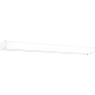 Sufitowa lampa LED o wąskiej, prostokątnej konstrukcji, zapewniająca równomierne rozproszenie światła, idealna do biur lub przestrzeni mieszkalnych.