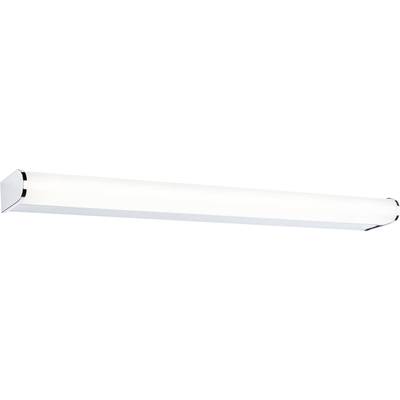 Podłużna lampa sufitowa z białym, miękko rozproszonym światłem, odpowiednia do równomiernego oświetlenia pomieszczeń.