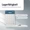 'Ansmann Baterie' z napisem 'Możliwe przechowywanie do 10 lat, niskie zużycie energii'. Stos baterii guzikowych w prawym dolnym rogu.