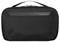 Czarna torba Targus z podwójnym zamkiem błyskawicznym i uchwytem górnym, odpowiednia do elektroniki lub akcesoriów.