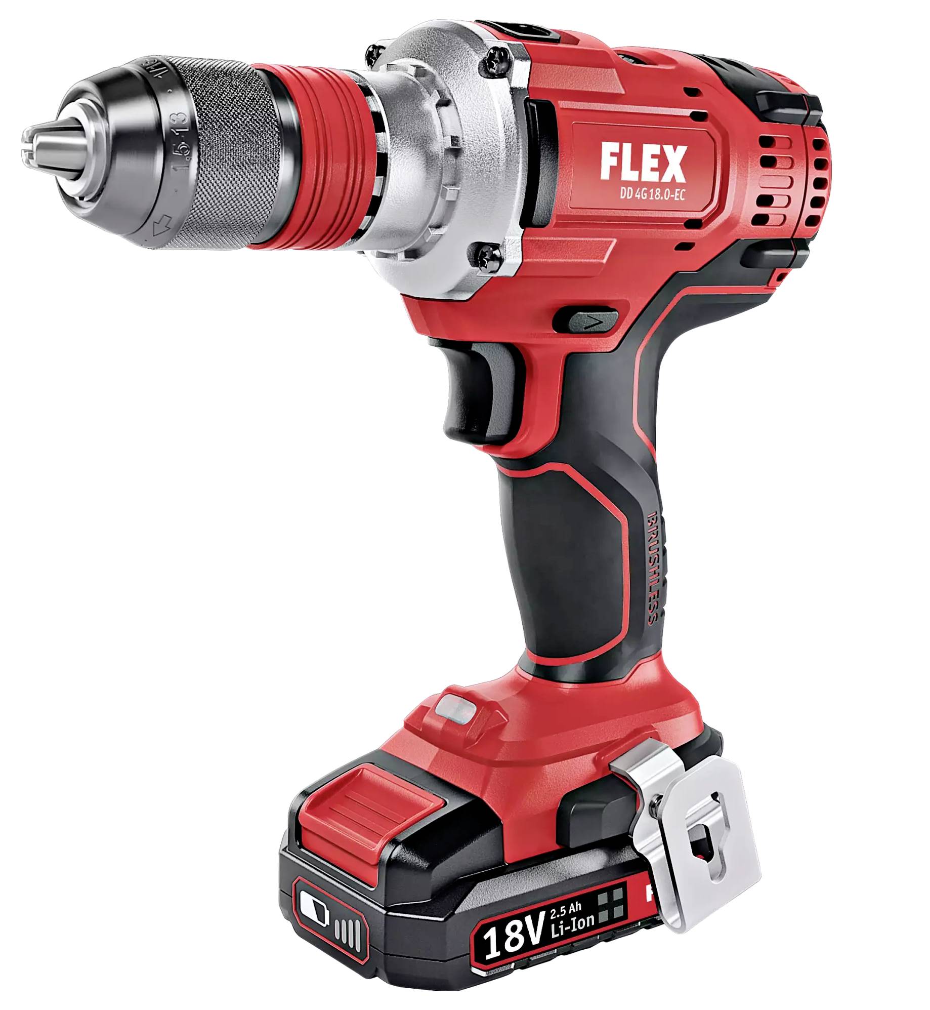 Акумуляторний дриль-шуруповерт Flex DD 4G 18.0-EC 447765 2.5 Ah, 5 Ah, 8 Ah без акумулятора