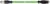 Zielony kabel Ethernet z czarnymi wtykami na obu końcach, przeznaczony do łączenia urządzeń sieciowych.