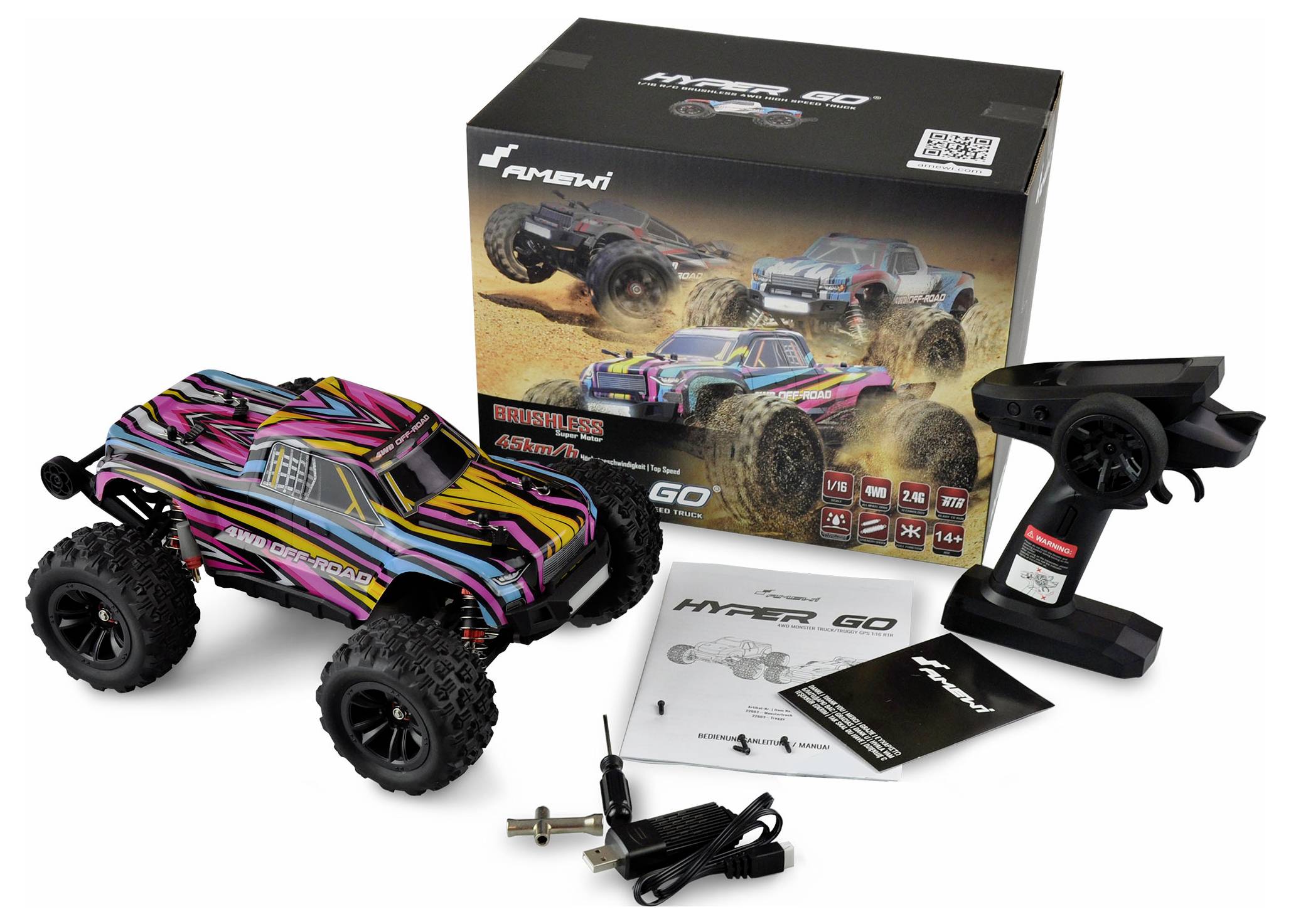 Модель радіокерованого автомобіля Amewi Hyper GO Pro, 2,4 ГГц