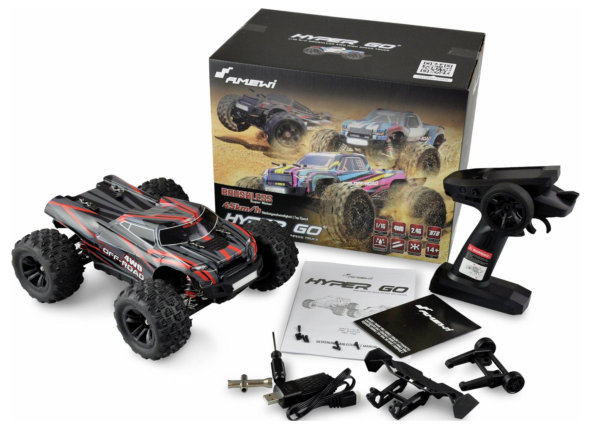 Модель радіокерованого автомобіля Amewi Hyper GO Pro, 2,4 ГГц