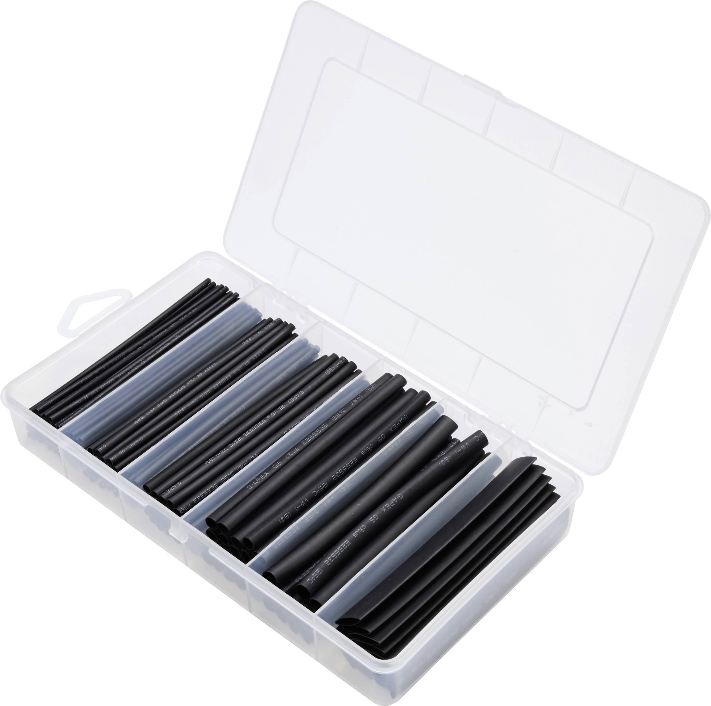 Комплект термоусадочних трубок TRU COMPONENTS TC-13388832, 2:1, 160 шт.