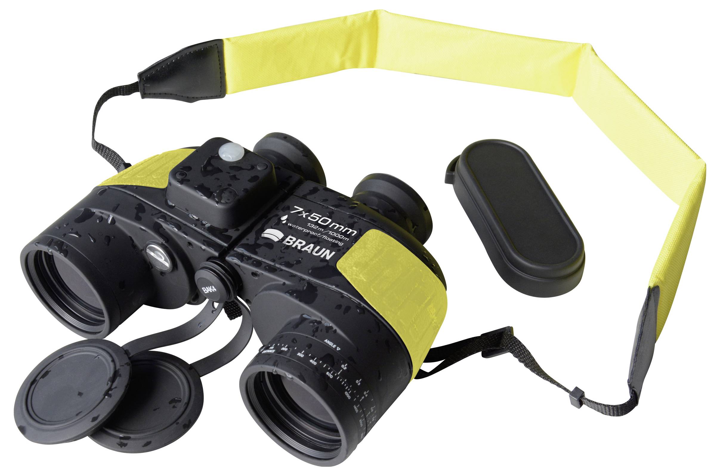 Морський бінокль Braun Phototechnik 20135 7 x 50 мм Porro жовтий, чорний 20135