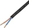 Przewód z gumowym płaszczem TRU COMPONENTS TC-13389156, 2 x 0.75 mm², 50 m, czarny