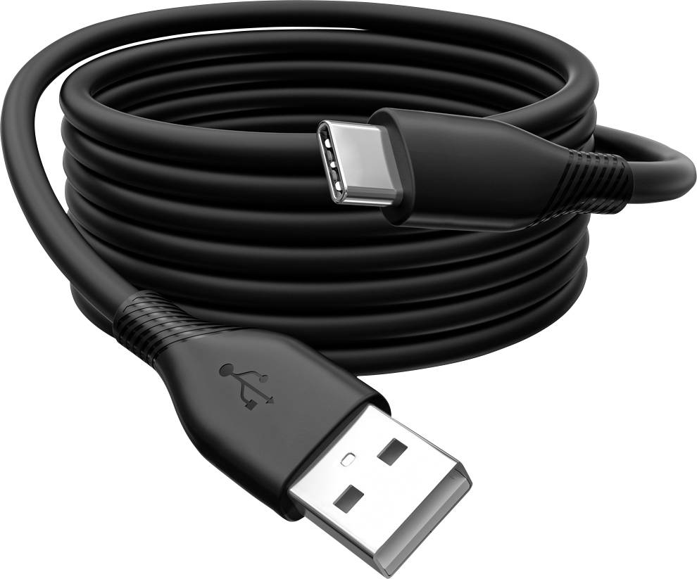 USB-кабель Digitus USB 2.0 USB-A чоловічий роз'єм, USB-C® чоловічий роз'єм 1,00 м Чорний Гнучкий дизайн, Дуже гнучкий, з USB, Силі