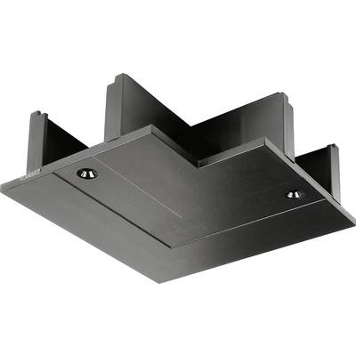Czarny sufitowy kinkiet z dwoma zintegrowanymi reflektorami LED, idealny do nowoczesnych, minimalistycznych wnętrz.