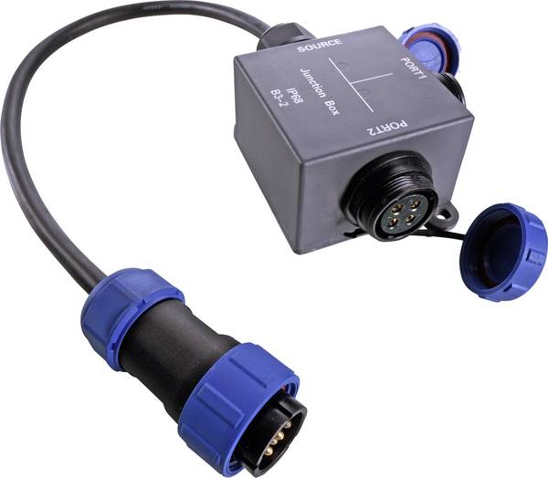 Deko Light Weipu Verteilerbox 4-polig 730301 Przedłużacz z dwoma gniazdami