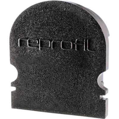 Metalowy element z półkolistą główką, na której wybito słowo 'reprofil'. Używany jako część narzędzia lub maszyny.