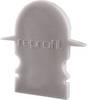 Deko Light 979641 Endkappe R-ET-02-08 Set 2 Stk, Grau Końcówka profilu tworzywo sztuczne (D x S x W) 23 x 6 x 21.5 mm 1 szt.