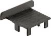 Deko Light 988159 Combo Klick T-Profil Końcówka profilu PCW (D x S x W) 25 x 25 x 2 mm sztuka 2 szt.