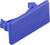 Niebieski plastikowy klips o prostokątnym kształcie, służący do trzymania lub łączenia cienkich materiałów lub obiektów.