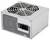 Prostokątny zasilacz komputerowy wykonany z metalu, wyposażony w kratkę wentylacyjną i włącznik/wyłącznik, przeznaczony do zasilania podzespołów komputerowych.
