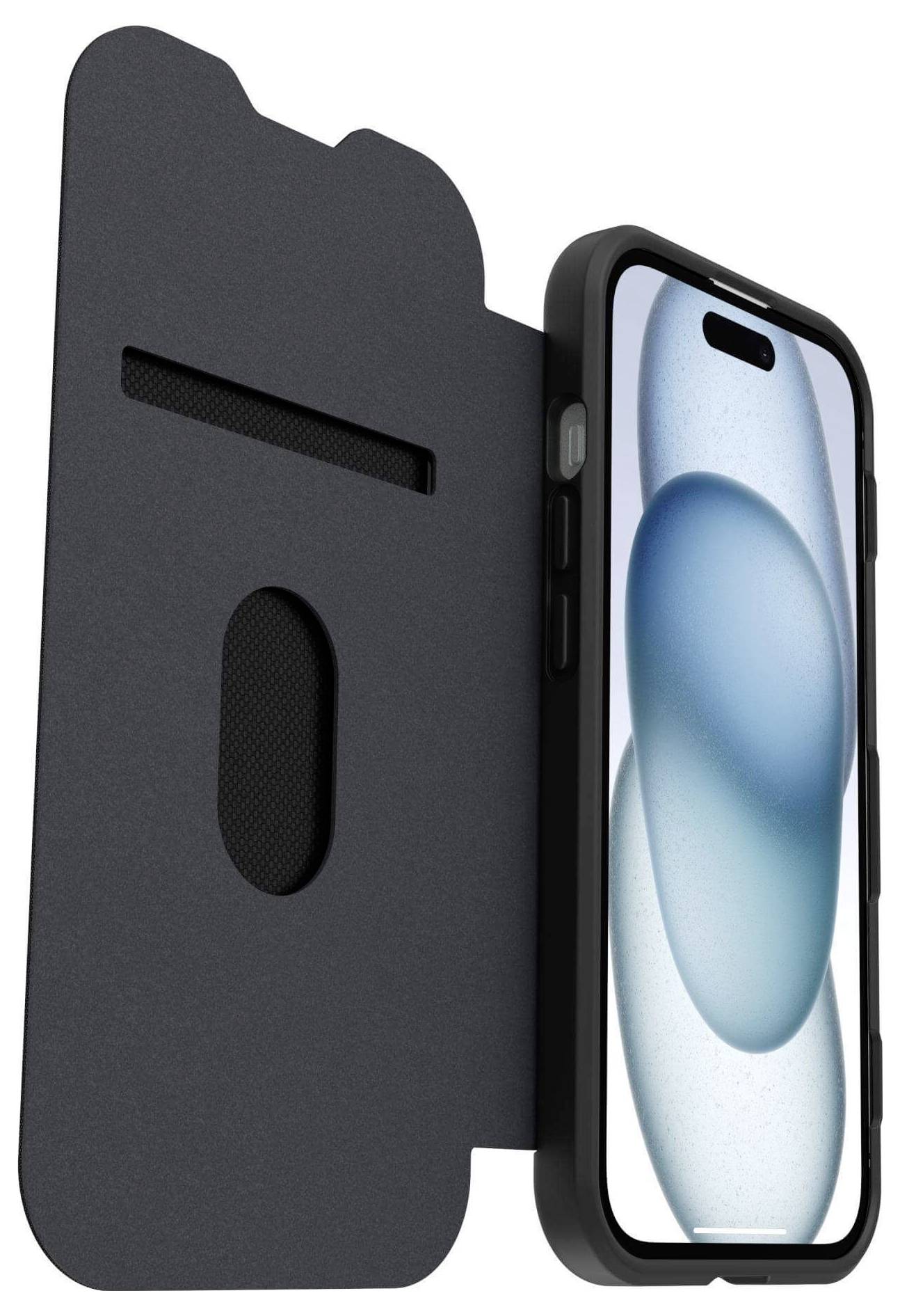 Otterbox React Booklet Case Apple iPhone 17e, iPhone 16e, iPhone 15, iPhone 14, iPhone 13 прозорий, чорний Індуктивний зарядний пр