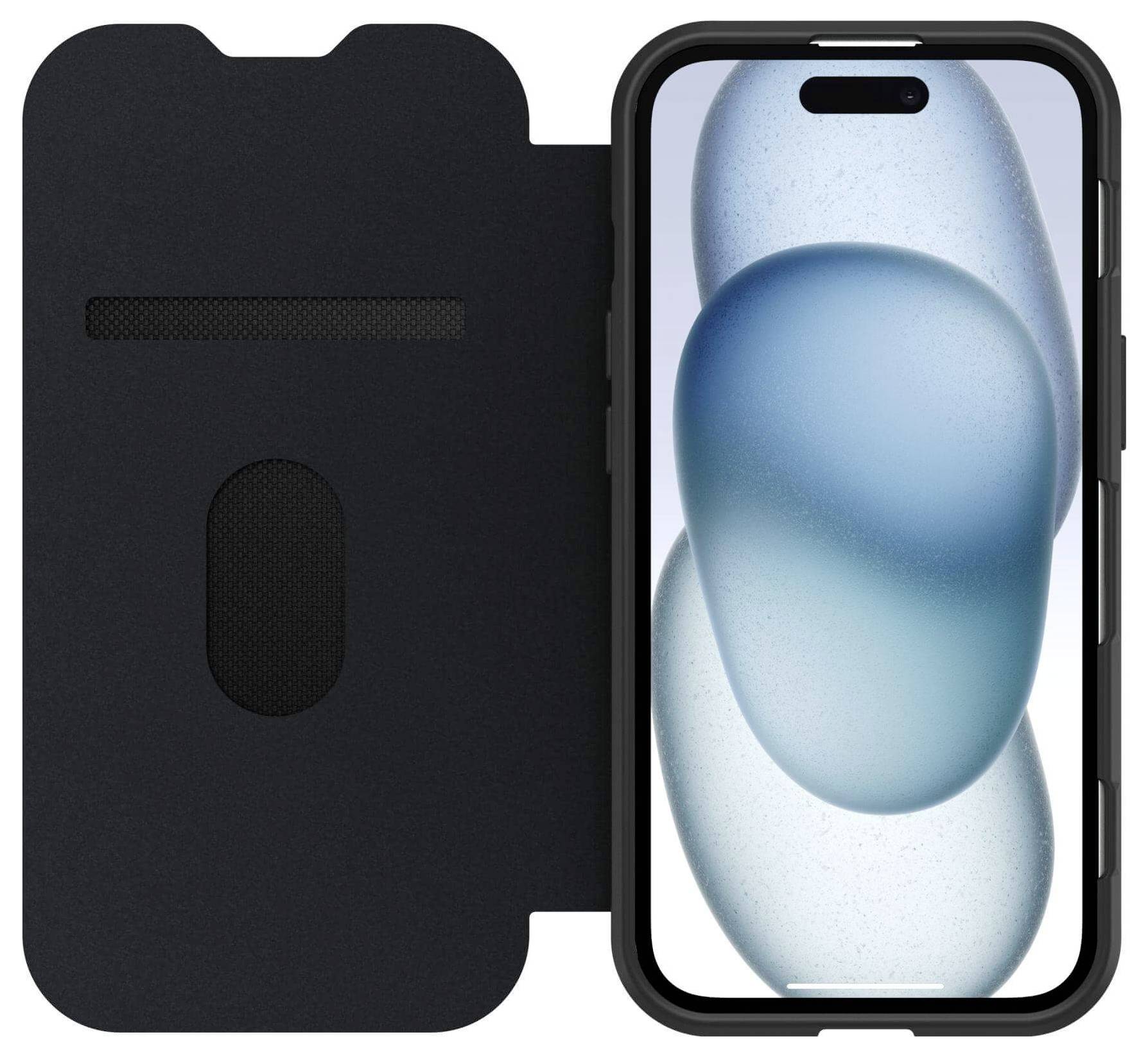 Otterbox React Booklet Case Apple iPhone 17e, iPhone 16e, iPhone 15, iPhone 14, iPhone 13 прозорий, чорний Індуктивний зарядний пр