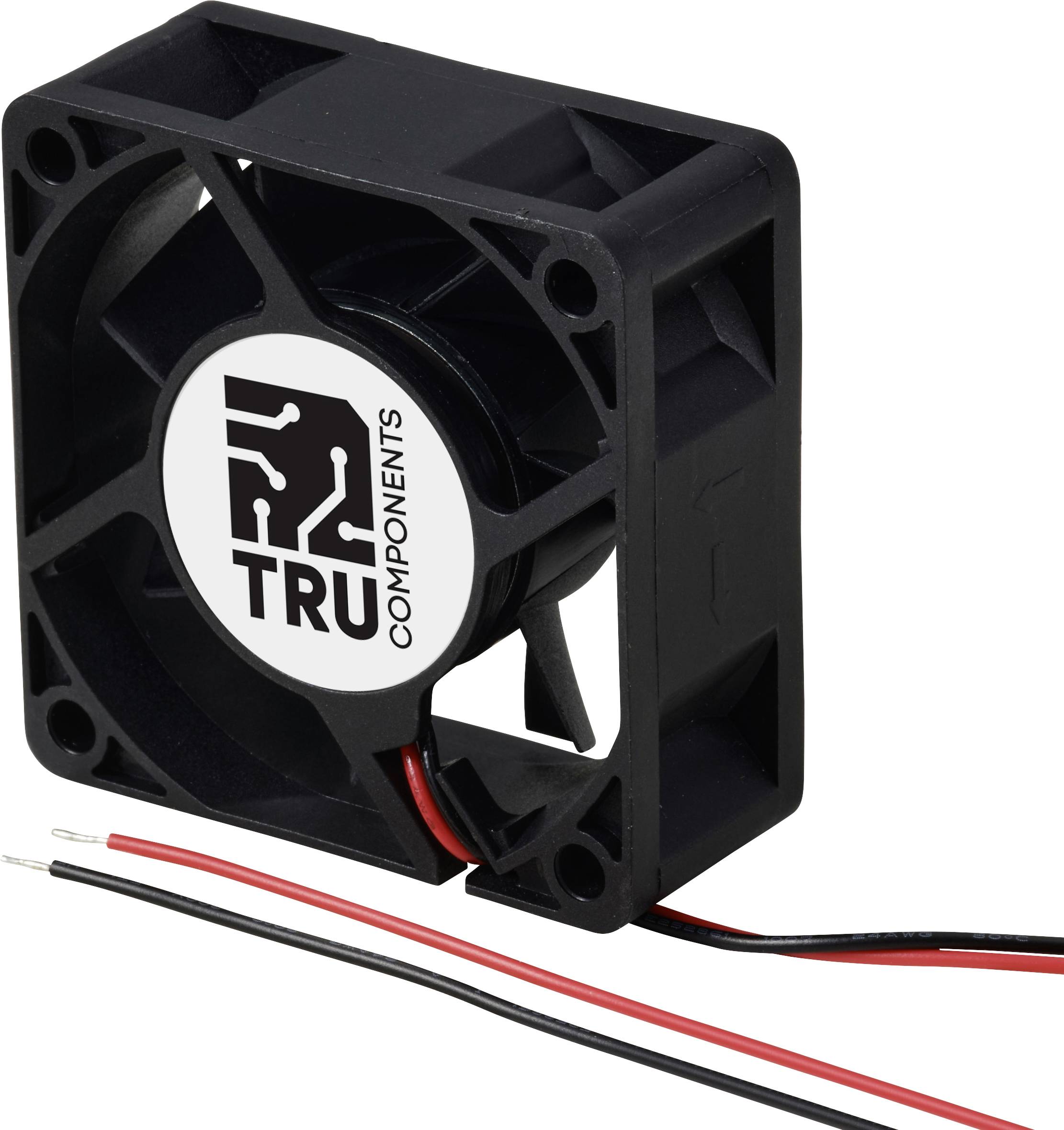Осьовий вентилятор TRU COMPONENTS TC-MX6025-24V0.03A, 24 В/DC, 25,2 м³/год, (Д x Ш x В) 60 x 60 x 25 мм