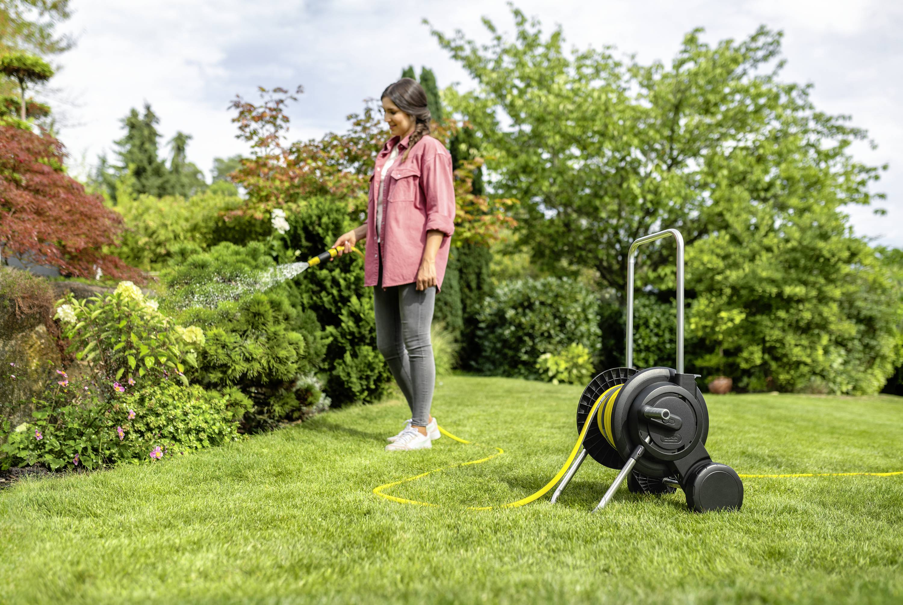 Набір шлангів Kärcher Home & Garden 2.645-362.0 HT 2.20, 20 м, 1/2 дюйма, 1 шт., чорний, котушка для шланга